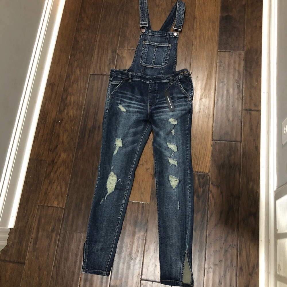 Skinny overalls